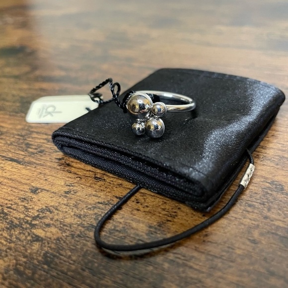 Calvin Klein NWT Rotatable SilverRing with Dustbag Size 8 - Picture 3 of 8